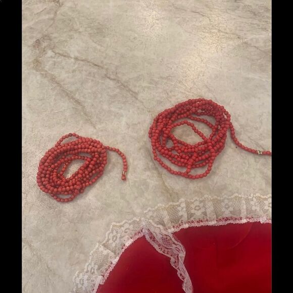 Min Christmas Tree Skirt with Garlands - Picture 2 of 4